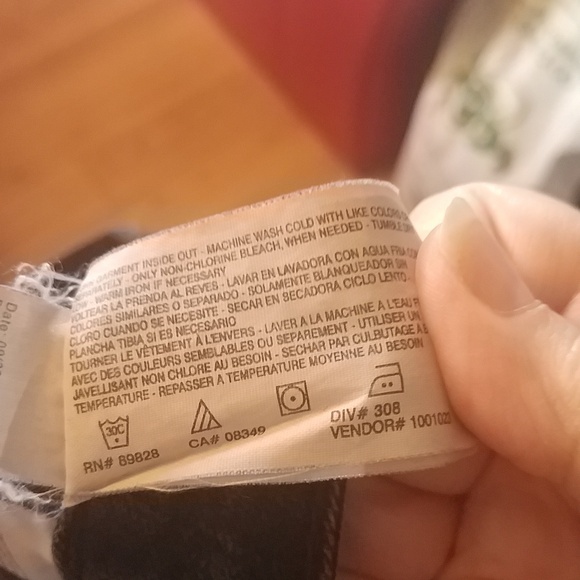 10/$10     Nine West Jeans Black 16R/33 - Picture 5 of 5